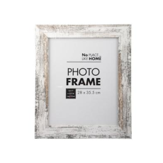Picture Frame, Rustic White Stressed, 28 x 35.5cm